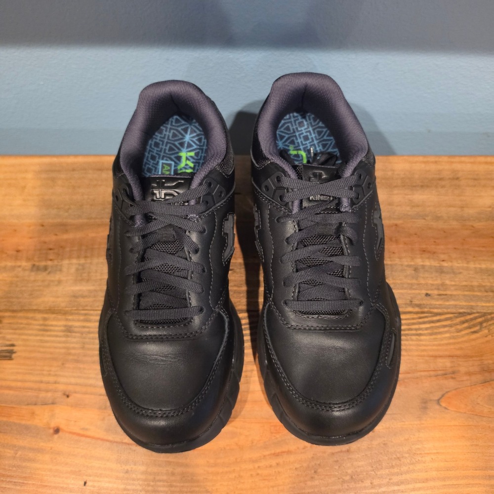 Kuru Womens Kinetic Sneakers Black Leather Anti-Slip Work Shoes 10W - Picture 3 of 11